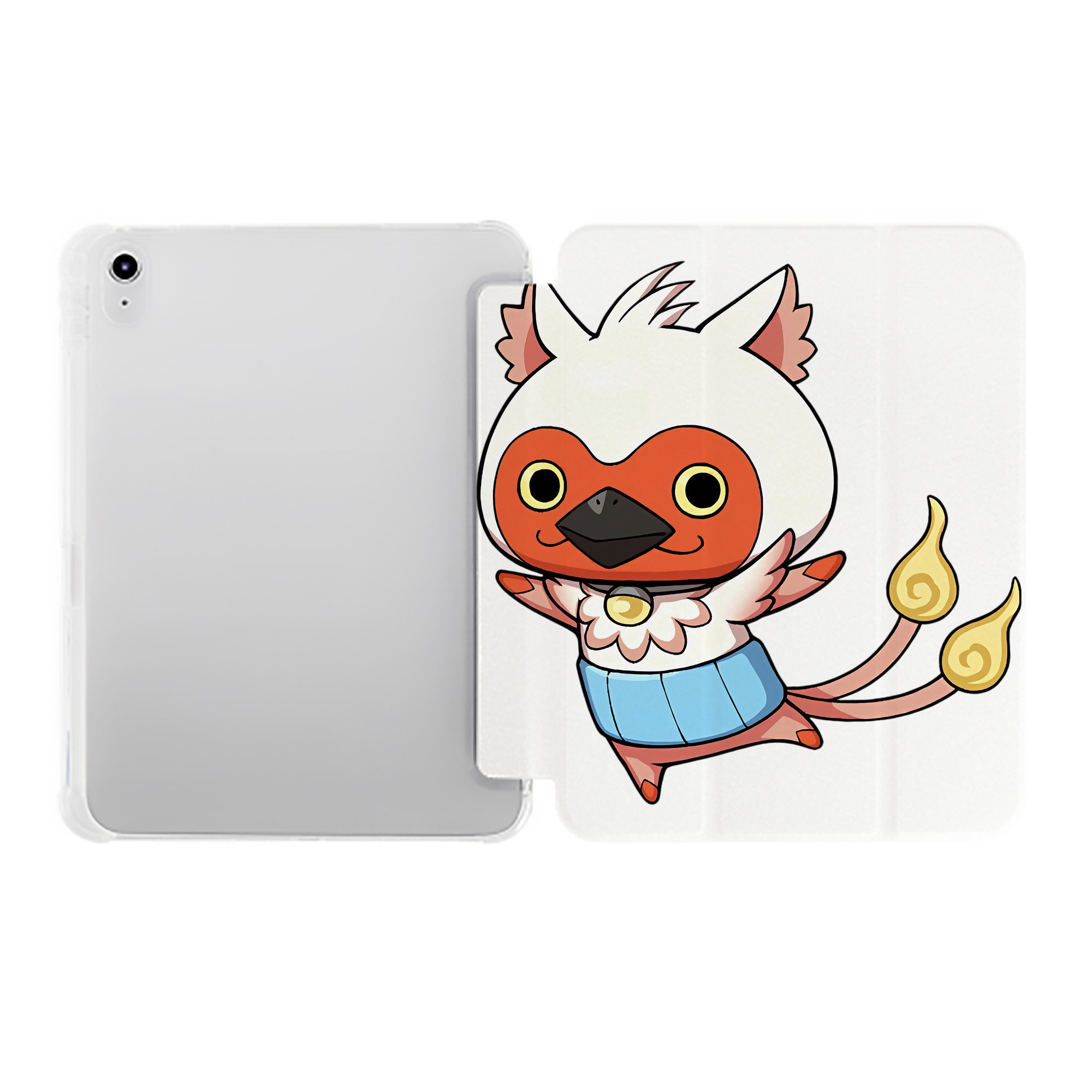 （画像用） 妖怪ウォッチ Yo-kai Watch IPad ケース ペン収納付き 三つ折りスタンド PUレザー×シリコン 対応機種9.5/10.5/10.9インチ